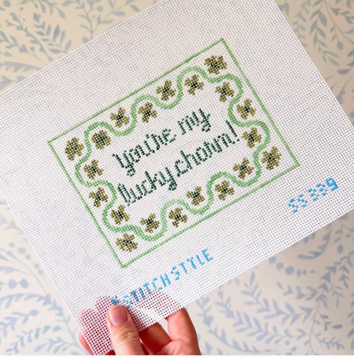 You're My Lucky Charm 13 mesh Needlepoint Canvas
