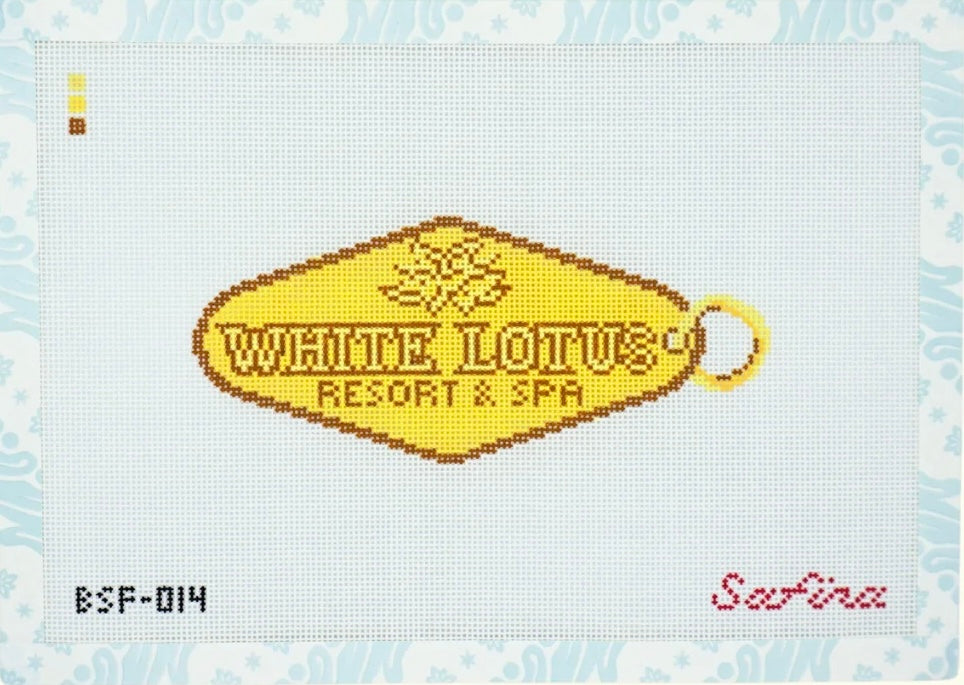 The White Lotus Key Tag (18 mesh)